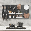 Pegboard Combination Kit, 25.2" x 25.2" Wall Mounted Storage Set with 4 Pegboards & 20 Accessories Hanging, Peg Boards Organizer by CozyNest Decor