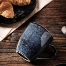 vicrays Coffee Mug Set, 12 Ounce, Set of 6, Ceramic Mug for Men, Women, Unique Glazed Mugs with Handle for Coffee, Tea, Milk, Cocoa, Cereal(blue) by CozyNest Decor