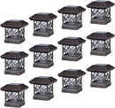 TWINSLUXES Solar Cap Lights Outdoor - Waterproof LED Fence Solar Lights for 3.5x3.5/4x4/5x5 Wood Posts in Patio, Deck or Garden Decoration by GreenHaven Gardens