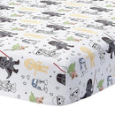 Lambs & Ivy Star Wars Classic 3-Piece Baby Crib Bedding Set - Yoda/Darth Vader by TinyTreasures Baby Boutique