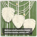 JONKASIPA Macrame Wall Hanging Bohemian Handmade Leaf Feather Wall Art Decorations, Green fringe Chic Home Decor for Apartment Dorm Living Room Bedroom by CozyNest Decor