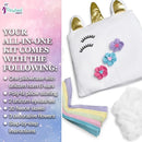 Pinwheel Crafts Unicorn Pillow Kit - DIY Arts and Crafts for Kids Ages 6 7 8-12+ Years, No Sewing Kit for Kids, Unicorn White Pillow Craft Kits for Birthday, Christmas Gifts for Girls by TinyTreasures Baby Boutique