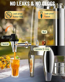 WantJoin Beverage Dispenser With Stand - 3.2 Gallon Drink Dispenser With Ice Core & Fuel Holder, Leakproof Spigot, Visible Container, Drink Dispenser For Cold & Hot Drink Parties Gathering Cafeteria by CozyNest Decor