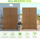 Outdoor Privacy Screen,72" H×47" W Metal Privacy Screen, Freestanding Privacy Fence Panels for Patio by GreenHaven Gardens