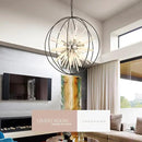 31.5" Black Chrome 16-Light Globe Sputnik Chandelier Modern Adjustable Hanging Ceiling Glass Tube Pendant Light Fixture for Entryway Foyer Stairway Dining Living Room Hallway by CozyNest Decor
