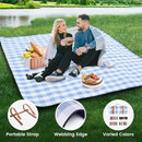 sapsisel 80”x 80” Picnic Blanket Extra Large, Waterproof and Foldable Beach Blanket, 3-Layer Outdoor Blanket for 6 to 8 Adults, for Camping, Park, Beach, Grass, Indoors… by TinyTreasures Baby Boutique