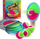 Ayeboovi Toss and Catch Ball Set Beach Toys Pool Toys Outdoor Games Outdoor Toys Yard Games Easter Toys Gifts for Kids Ball and Catch Game with 4 Paddles and 4 Balls [Upgraded Version] by TinyTreasures Baby Boutique
