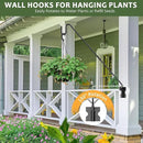 Wall Mount Heavy Duty Deck Hook-28 Inch Extended Reach Plant Hangers Outdoor -Bird Feeder Hanger for Deck Railing-Fence Plant Bracket Hooks for Hanging Hummingbird Feeders,Lanterns, More by GreenHaven Gardens
