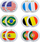 Menique Soccer World Cup Memory Matching Game – 79 Cards (32 Country Pairs + 15 Action Cards) – 2 Games in 1: Flags + Penalty Challenge – Bilingual Educational Game for Kids and Adults by TinyTreasures Baby Boutique