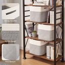 OIAHOMY 13 Kallax Inch Cube Storage Bins, 3-Pack Cotton Rope Woven Baskets for Organizing, Kallax Insert Storage Baskets for Shelves, Baby Nursery, Closet Organizer, 13*13*12.6IN, Grey & White by TinyTreasures Baby Boutique