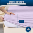 Utopia Bedding Waterproof Mattress Protector Queen Size, Premium Terry Mattress Cover 200 GSM, Breathable, Fitted Style with Stretchable Pockets (Lavender) by TinyTreasures Baby Boutique