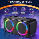 Karaoke Microphone Machines Kids Adults, Karaoke Machine Bluetooth Sound Effects, Bluetooth Wireless Speakers Kareokee Machine Light TF Card/USB Portable Home Party Outdoor/Indoor, Black by TinyTreasures Baby Boutique