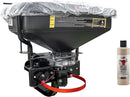 FIMCO 5302957 (ATV-DMS-12V-2RC) 2.2 cu ft ATV/UTV Dry Material Spreader with 2" Receiver Mount & Rain Cover Bundle with DU-Most Heavy-Duty Walnut Hand Scrub & Cleaner, 16 oz by GreenHaven Gardens