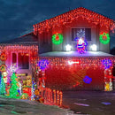 Christmas Icicle Lights Outdoor, 66Ft 640 LED Icicle Lights for Outside with 8 Modes Timers, Waterproof Plug in String Light for House Yard Eave Patio Wedding Party Holiday Decorations, Red by GreenHaven Gardens