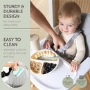 Convertible High Chair for Babies, Toddlers, Kids & Children - Wooden Highchair with Adjustable Height & Dishwasher Safe Tray - Wood Feeding & Dining Chair - Converts to Booster Seat - KoolaBaby by TinyTreasures Baby Boutique