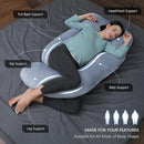 MOON PARK Pregnancy Pillows for Sleeping - U Shaped Full Body Maternity Pillow with Removable Cover - Support for Back, Legs, Belly, HIPS - 57 Inch Pregnancy Pillow for Women - Grey by TinyTreasures Baby Boutique