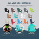 Westin Outdoors Laguna WO Outdoor Adirondack Folding Patio Chairs 8 PCS Set Retro Beach Aesthetic for Backyard, Lawn, Patio, Deck, Garden, Weather Resistant Polyethylene Plastic Lounger (Turquoise) by GreenHaven Gardens