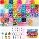 Ybxjges 3600+Rubber Band Bracelet Kit,Loom Bracelet Making Kit for Kids,Friendship Bracelet Loom Bands Kits with Loom Bands Supplies for Children Girls Gifts DIY Crafting Kit by TinyTreasures Baby Boutique