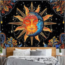 Lunerfex Sun and Moon Tapestry Mandala Wall Tapestry, Cute Tapestries for Bedroom Ceiling Tapestries Wall Hanging for Bedroom Living Room Decor Sun-1 44"x60" by CozyNest Decor