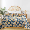 Boho Throw Blanket for Bed - 100% Pure Cotton Ultra Soft Rustic Quilt - Farmhouse Decor Bed Blankets, All Season Rustic Throw for Sofa Couch Chair(91''x 98'', Floral) by CozyNest Decor