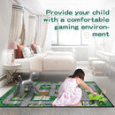 Fun Car Play Area Carpet Car Mat 2x3 Play Rug for Playroom Town City Road Map for Boys Bedroom Non-Slip Washable by TinyTreasures Baby Boutique