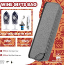 ALLCAMP Wine Bag - Insulated Cooler Bag with Wine Glasses, Bottle Opener & Wine Accessories for Wine Lovers - Portable Wine Gift Bag for Travel, Picnics, and Gift Ideas(Gray) by TinyTreasures Baby Boutique