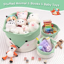 Large Baby Basket Toy Storage 3 Pack, (20"x13.8") Woven Baby Laundry Basket, Stuffed Animal Storage. by TinyTreasures Baby Boutique