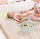 Diaper Caddy Organizer Cotton Rope Baby Basket Nursery Storage and Portable Tote Bag for Car Ideal Baby Shower Gifts and Registry Must-Have for Newborn Essentials Large light green by TinyTreasures Baby Boutique
