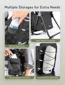 besrey Baby Backpack Carrier, Toddler Hiking Backpack with Safety 3-Height Seat, Adjustable Straps&Waist Belt, Foldable Frame Lightweight Large Capacity Child Carrier for Hiking (Black) by TinyTreasures Baby Boutique
