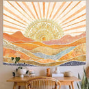 Lunerfex Bohemian Mandala Sunrise Wall Tapestry, Abstract Mountain Scenery Tapestries for Home Decor, Boho Tapestry 80x60 Inch by CozyNest Decor