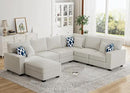 L Lengend Vansen Modular Sectional Sofa U Shaped Couch with Ottoman Modern Reversible Corner Sectional Couch for Living Room (Cream, U Shaped Sofa-2) by CozyNest Decor