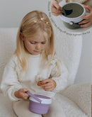 No Spill Silicone Toddler Snack Containers, Detachable Silicone Flap for Filling&Cleaning, Crumb-Free Hard Plastic Screw Travel Lid, Ultra-Soft for Baby Kids Hand In-Out, Snack Cup Holder 12 oz by TinyTreasures Baby Boutique