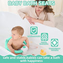 Baby Bath Seat for Babies 6 Months & up, Non-Slip Toddler Bath Seats for Babies Sitting Up, Safe Infant & Newborn Bathtub Chair with 4 Suction Cups & Soft Cushion for Shower,Mint by TinyTreasures Baby Boutique