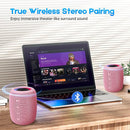 Portable Bluetooth Speaker, BT5.3 Wireless Speaker 20W Bass Diaphragms with Multi LED Light Dynamic Modes, IPX6 Waterproof 16H Playtime supports FM Mode, TF, USB for Home, Cycling, Outdoor, Beach by TinyTreasures Baby Boutique