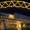 DDMY Christmas Lights Outdoor 34Ft 380 LED Christmas Half-Round String Lights Extendable Plug in 8 Modes Christmas Decoration for Holiday Party Bedroom Garden Patio Outdoor Indoor by GreenHaven Gardens