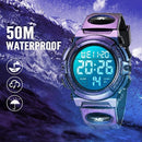 Kids Watch,Boys Watch for 3-15 Year Old Boys,Digital Sport Outdoor Multifunctional Chronograph LED 50 M Waterproof Alarm Calendar Analog Watch for Children with Silicone Band,Kids Gift by TinyTreasures Baby Boutique