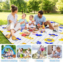 Poedist Extra Large Picnic Blanket Waterproof,80"x 80"Foldable Machine Washable Beach Blanket,Outdoor Blanket for 6-8 Adults,Suitable for Indoor Crawling,Park Beach,Camping,Hiking,Family Travel(Mini by TinyTreasures Baby Boutique