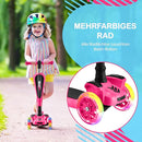 Hurtle 3-Wheeled Scooter for Kids - Wheel LED Lights, Adjustable Lean-to-Steer Handlebar, and Foldable Seat - Sit or Stand Ride with Brake for Boys and Girls Ages 1-14 Years Old by TinyTreasures Baby Boutique