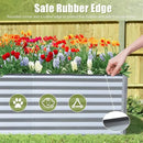 Domi Galvanized Raised Garden Bed, Outdoor Planter Garden Boxes Large Metal Planter Box for Gardening Vegetables Fruits Flowers, Silvery (6x3x2ft) by GreenHaven Gardens