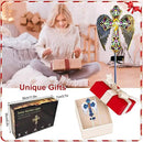 TEDOF Solar Glass Cross Stake Lights Outdoor Garden Lights,Cemetery Decorations for Grave,Jesus Cross Angel Wings Memorial Gifts for Mom,Yard Lawn Garden Patio Christmas Decor by GreenHaven Gardens