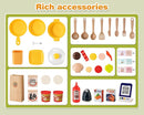 Kids Kitchen Food PlaySet - Simulated Seafood Fast Food Restaurant Toy with Cash Register, Includes Color-Changing Food Sound and Light Effects, Suitable Birthday Gift for Boys and Girls Aged 3-5 by TinyTreasures Baby Boutique