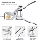 TONMA Pruning Shears for Gardening [Made in Japan] 8 Inch Bypass Garden Scissors Secateurs, Premium Japanese Gardening Tools Hand Pruner Clippers with Ergonomic Handle by GreenHaven Gardens