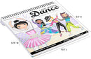 Fashion Angels I Just Wanna Dance Fashion Sketch Set, Create Dance-Themed Outfits with 35 Sketch Pages, 100+ Stickers & Stencils, Fun Craft Kit for Kids by TinyTreasures Baby Boutique