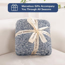 NEXHOME PRO Soft Throw Blankets for Couch, Reversible Warm Blankets Cozy Knit Blanket for Women, Fuzzy Plush Lightweight Throws for Sofa, Bed, Picnic, Navy, 50 x 60 inches by TinyTreasures Baby Boutique