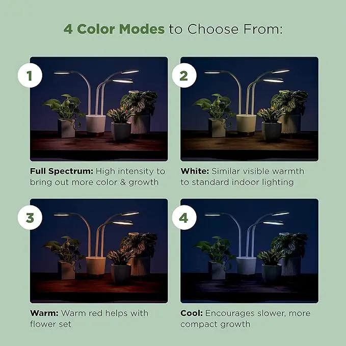 AeroGarden Trio Grow Light for Indoor Plants, Grow Live Plants Anywhere in The Home, Adjustable Light Modes, Black, photo 6 of 9