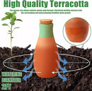 4PCS Terracotta Watering Spikes, Ollas Self Watering Globes, Slow Release Self Watering Planter Insert, Plant Watering Globes for Indoor and Outdoor Plants by GreenHaven Gardens