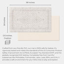 Baby Care Soft Rug (Prestige, Ikat - Persia) 98'' x 59'' Original One-Piece Reversible Rollable Waterproof Play Mat for Infants, Babies, Toddler, and Kids by TinyTreasures Baby Boutique