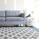 Cushmat Stylish Reversible Foam Play Mat (Large, Luxe Play - Charcoal Star) - Soft, Waterproof, Durable Play mat for Infants, Babies, Toddler, Kids & Grownup - 6.5ft x 4.5ft by TinyTreasures Baby Boutique