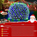 KNONEW Christmas Net Lights 360 LEDs 13ft x 9.8ft Outdoor Mesh Lights Connectable Waterproof 8 Modes & Timer Plug-in Net Fairy Lights for Bushes Garden Party Wedding Holiday,Blue and Green by GreenHaven Gardens