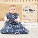 Yoofoss Baby Sleep Sack 12-18 Months, TOG 2.5 Baby Wearable Blanket with 2-Way Zipper, 100% Organic Cotton Fabric Winter Newborn Sleeping Sack, Warm Soft Comfy by TinyTreasures Baby Boutique